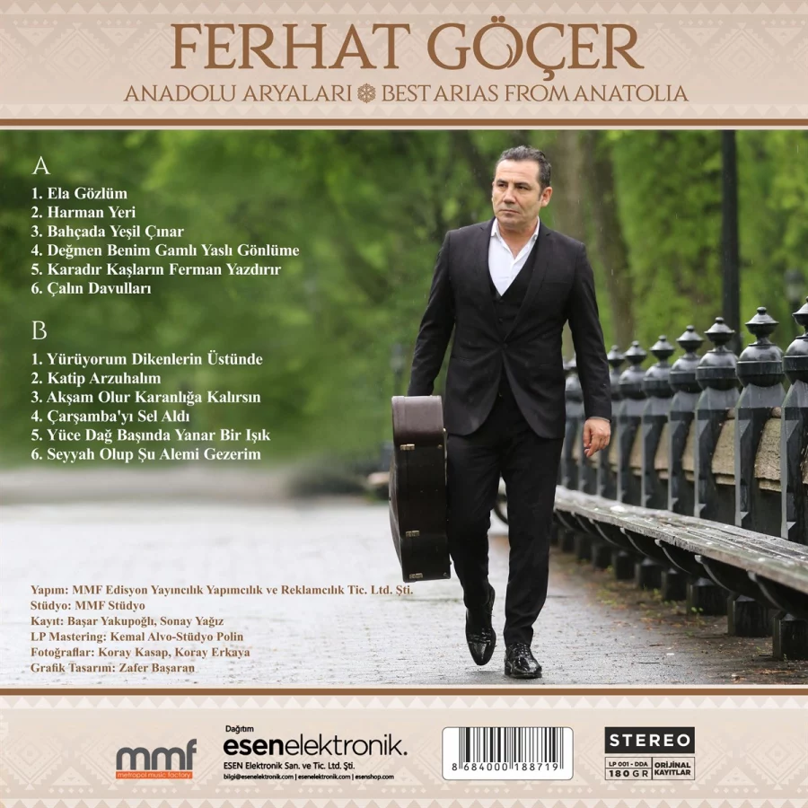 Ferhat Göçer Anadolu Aryaları - Plak - Görsel 2