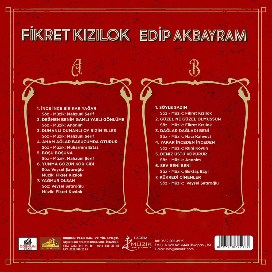 Fikret Kızılok Edip Akbayram - Plak - Görsel 2