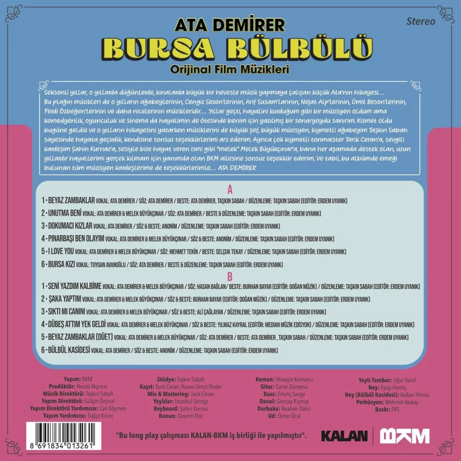 Ata Demirer Bursa Bülbülü / Orijinal Film Müzikleri - Plak - Görsel 2