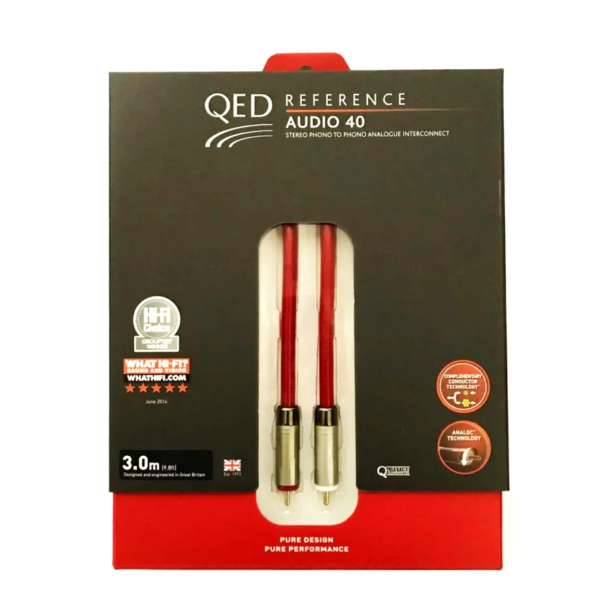 QED QE-2455 Reference Audio 40 RCA-RCA Ses Kablosu 3 Metre - Görsel 2
