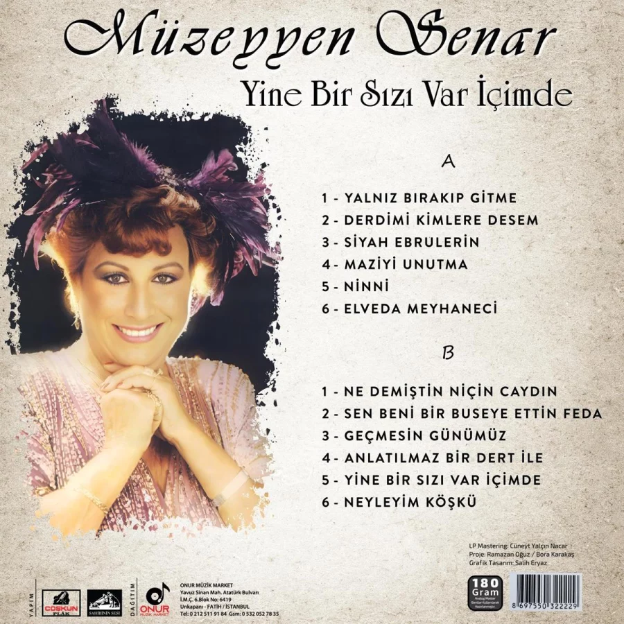 Müzeyyen Senar Yine Bir Sızı Var İçimde - Plak - Görsel 3