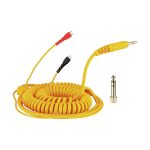 Spiral Cord DeLuxe Sennheiser HD 25 Sarı Kablo / 3,5 Metre