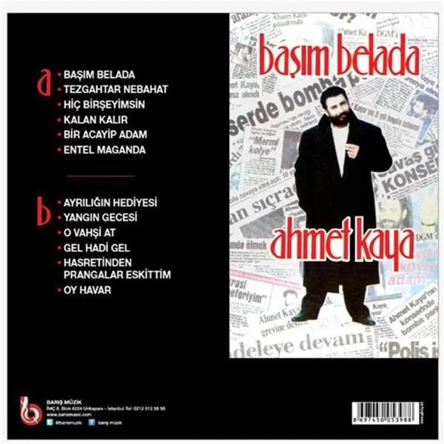 Ahmet Kaya Başım Belada Renkli - Plak - Görsel 3
