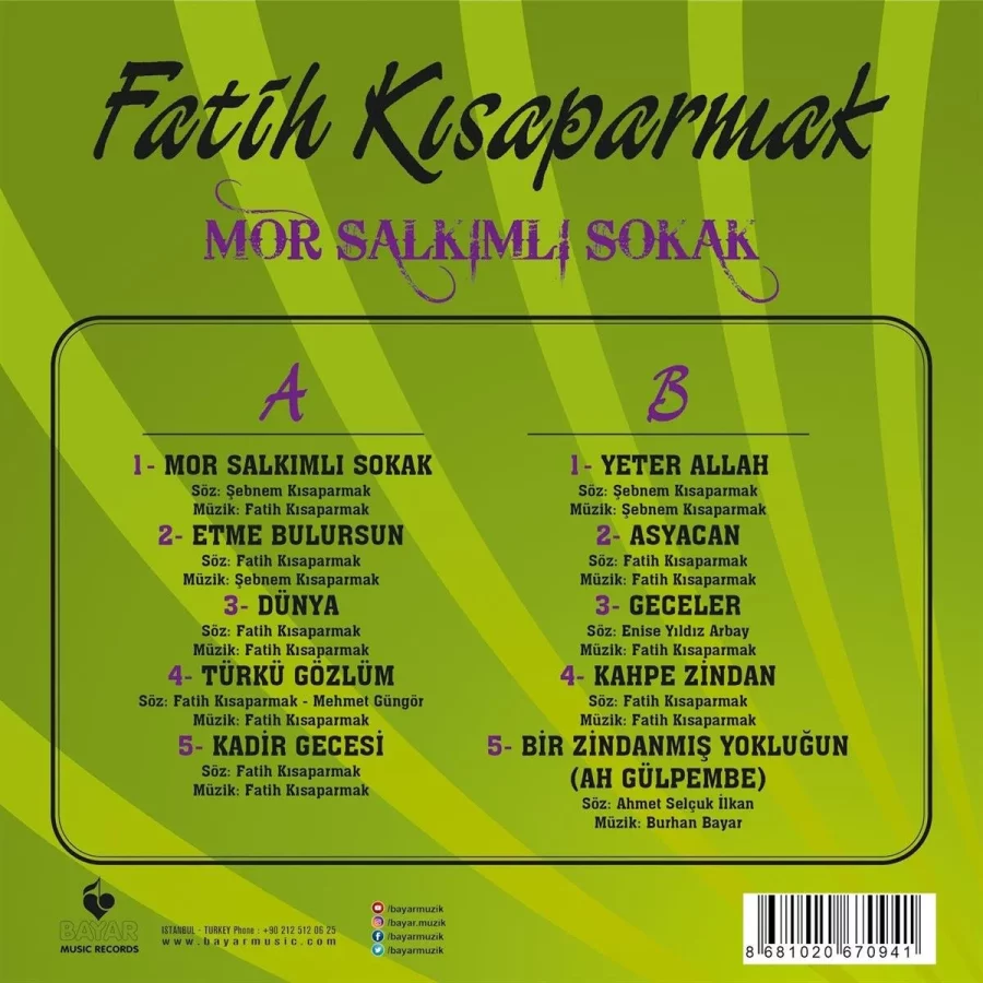 Fatih Kısaparmak Mor Salkımlı Sokak - Plak - Görsel 2