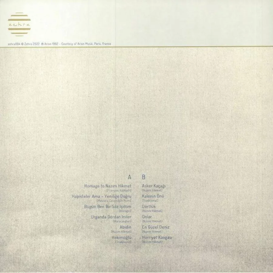 Tülay German François Rabbath - Homage To Nazım Hikmet - Plak - Görsel 2
