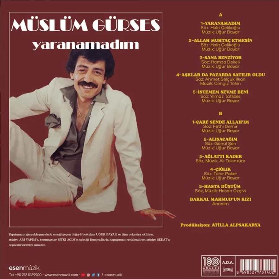 Müslüm Gürses Yaranamadım - Plak - Görsel 2