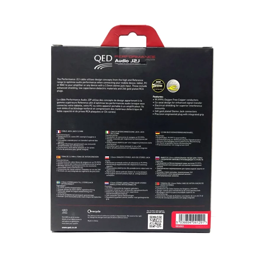 QED QE-6503 Performance Audio 3.5mm Kulaklık Kablosu 3 Metre - Görsel 4