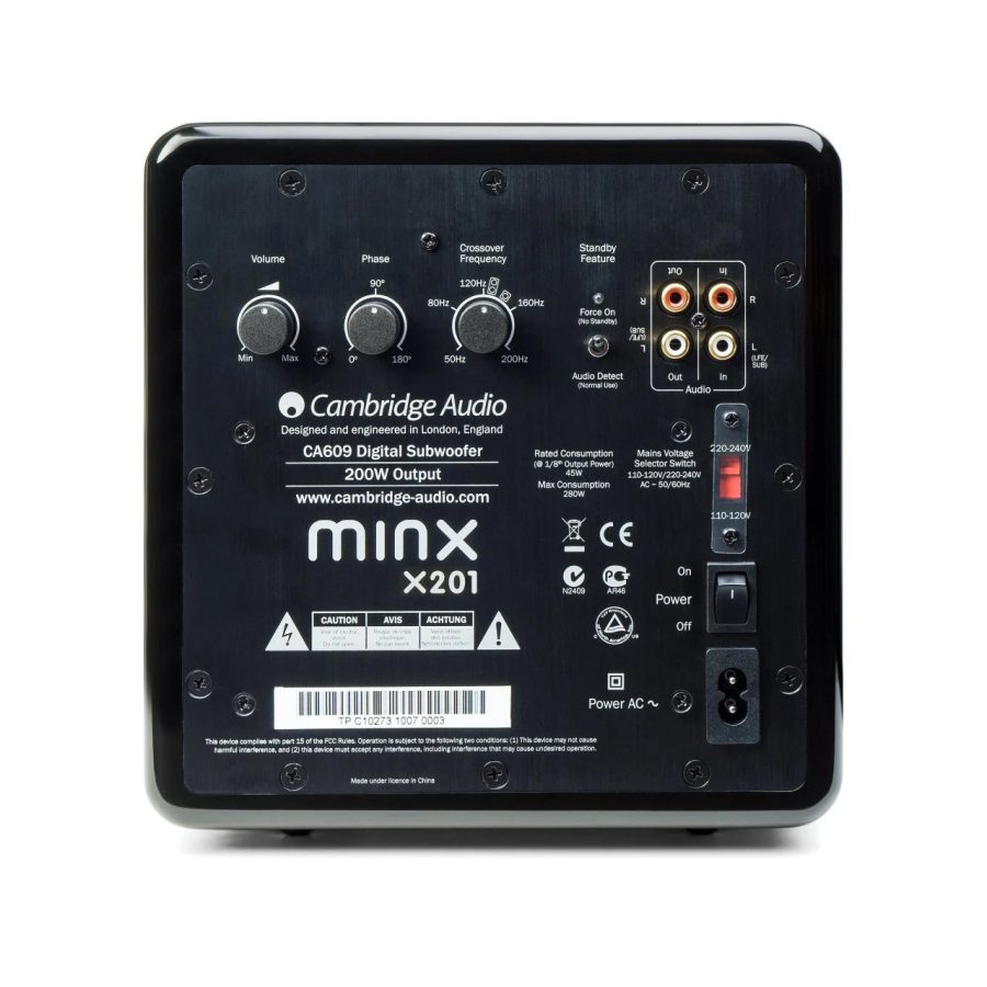Cambridge Audio Minx X201 Subwoofer Beyaz - Görsel 2