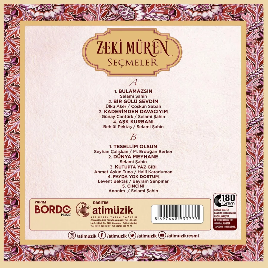 Zeki Müren Seçmeler - Plak - Görsel 2
