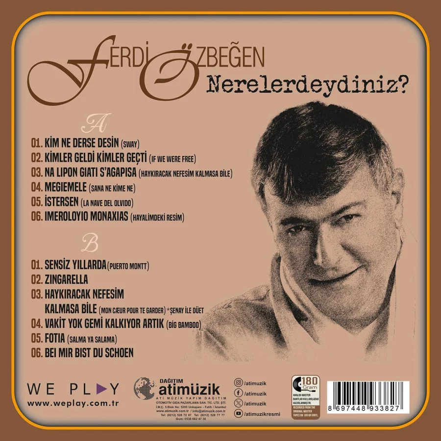 Ferdi Özbeğen Nerelerdeydiniz? - Plak - Görsel 2
