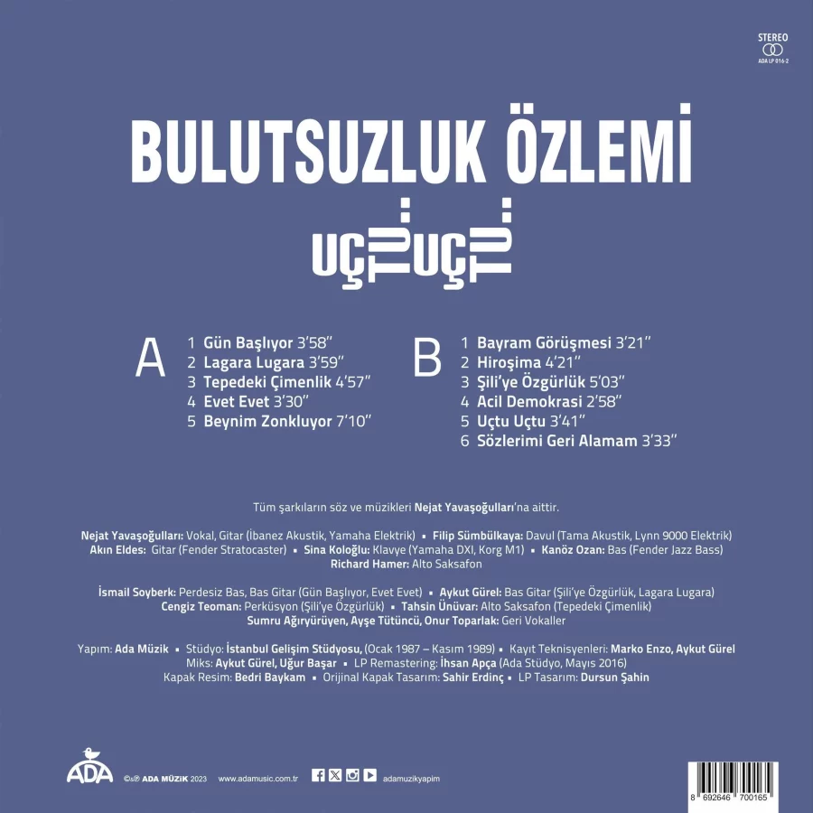Bulutsuzluk Özlemi Uçtu Uçtu - Plak - Görsel 2