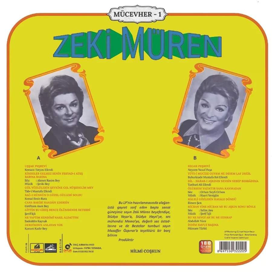 Zeki Müren Mücevher 1 - Plak - Görsel 2