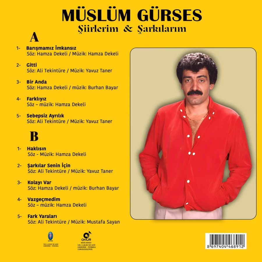 Müslüm Gürses Şiirlerim & Şarkılarım - Plak - Görsel 2