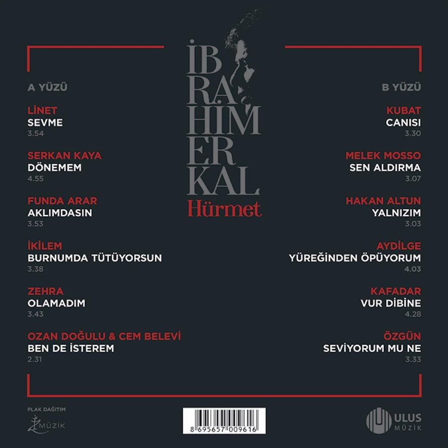 İbrahim Erkal Hürmet 1 - Özel Solid Kırmızı Plak - Görsel 2