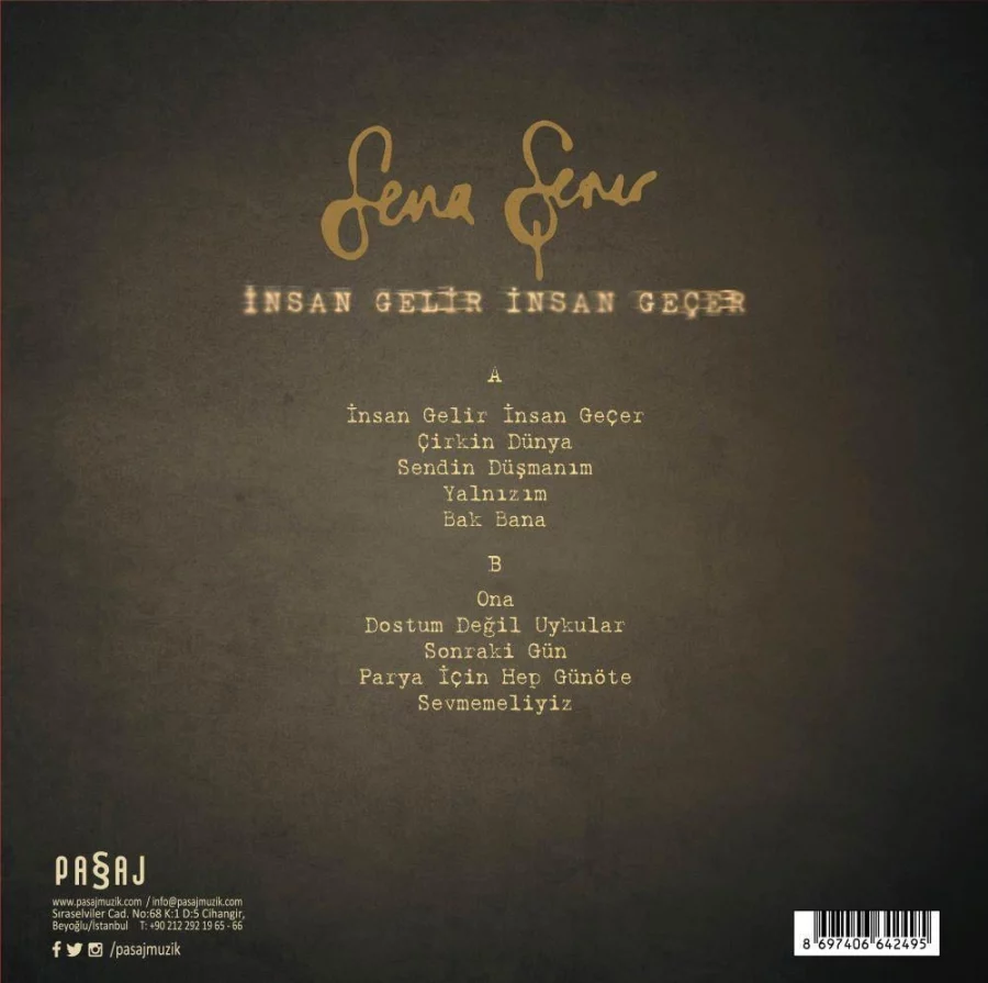 Sena Şener İnsan Gelir İnsan Geçer - Plak - Görsel 2