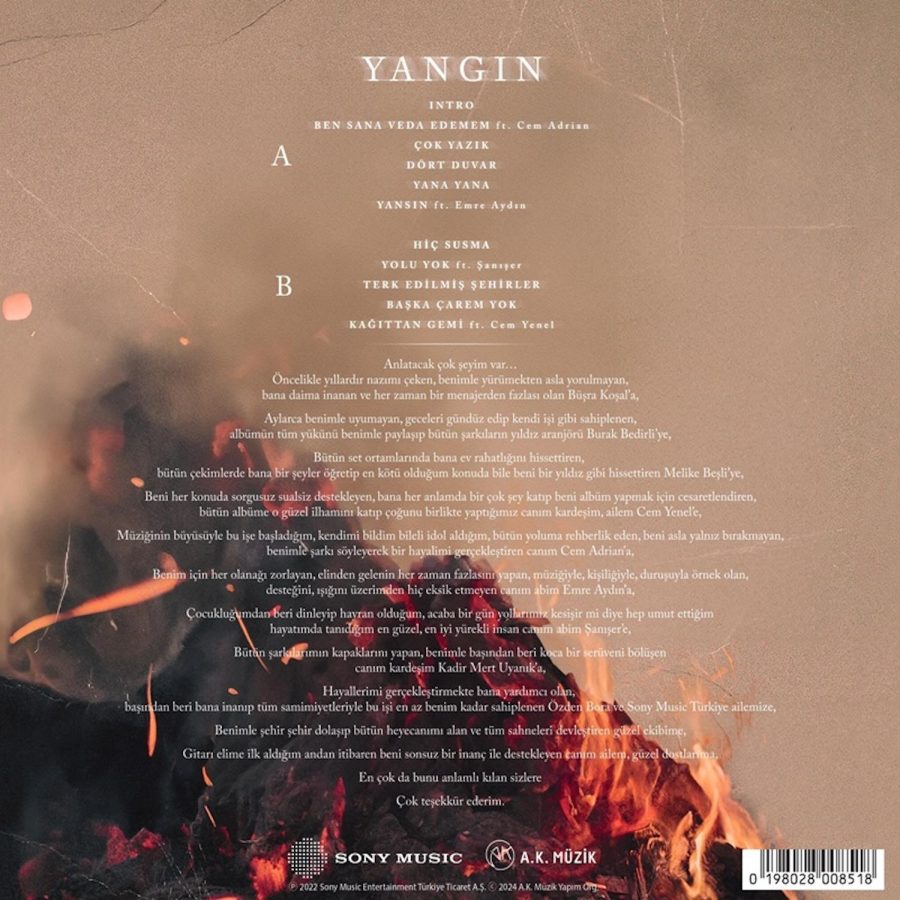 Çağan Şengül Yangın - Plak - Görsel 2