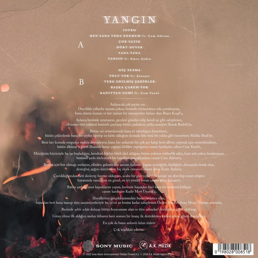 Çağan Şengül Yangın - Plak - Görsel 2