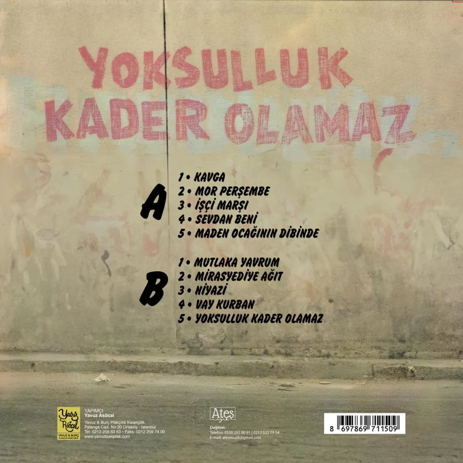 Cem Karaca & Dervişan - Yoksulluk Kader Olamaz (Plak) - Görsel 2
