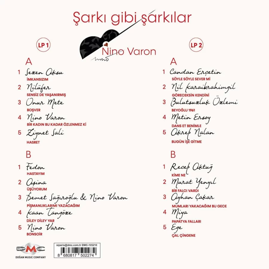 Nino Varon Şarkı Gibi Şarkılar - 2 Plak - Görsel 2