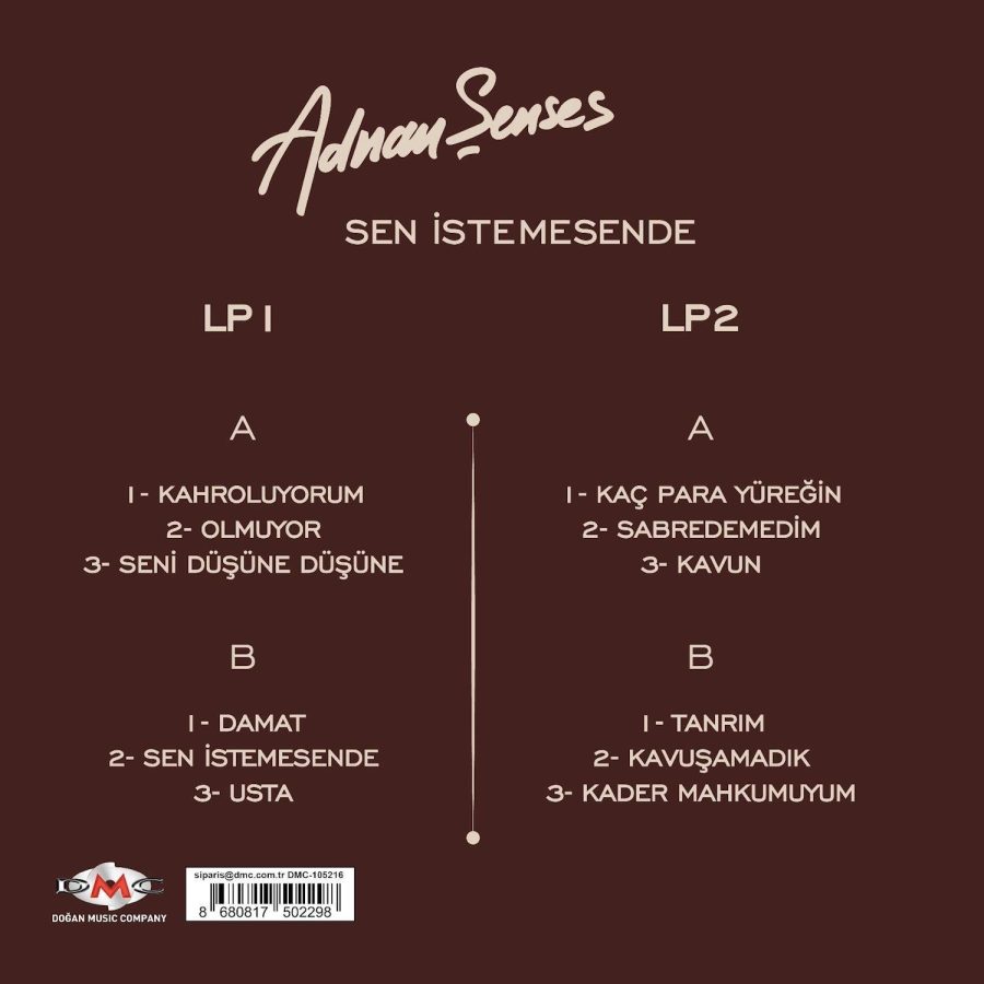 Adnan Şenses Sen İstemesende - 2 Plak - Görsel 2