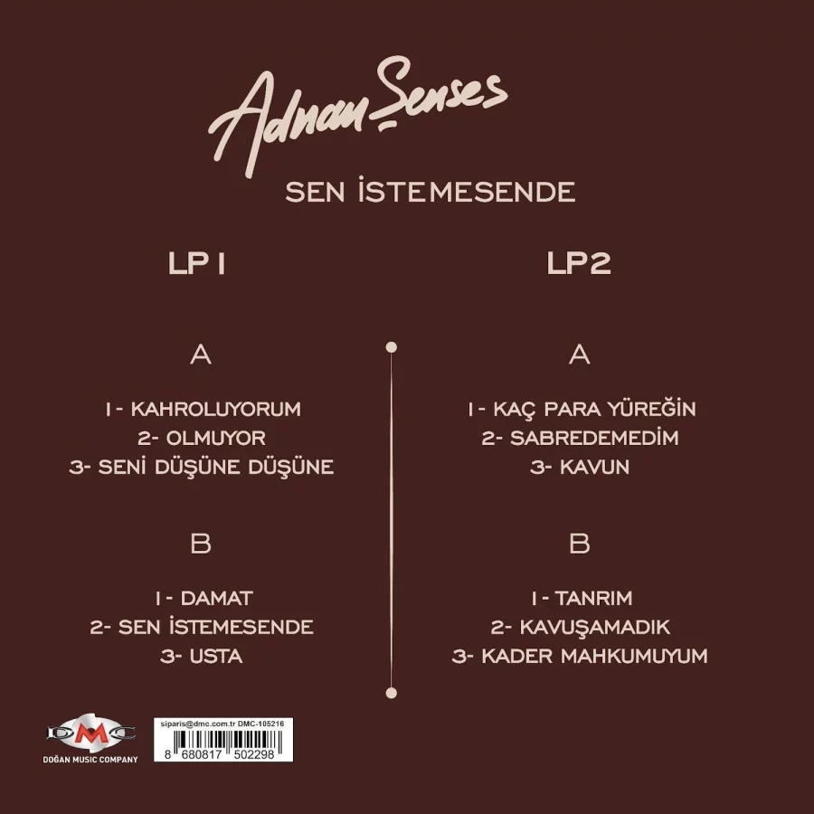 Adnan Şenses Sen İstemesende - 2 Plak - Görsel 2