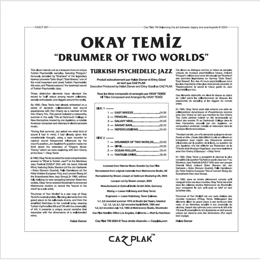 Okay Temiz Drummer of Two Worlds - Plak - Görsel 2