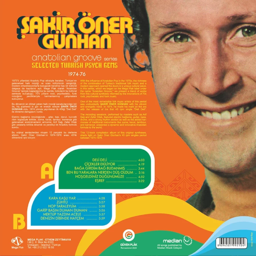Şakir Öner Günhan Anatolian Groove Series - Renkli Plak - Görsel 2