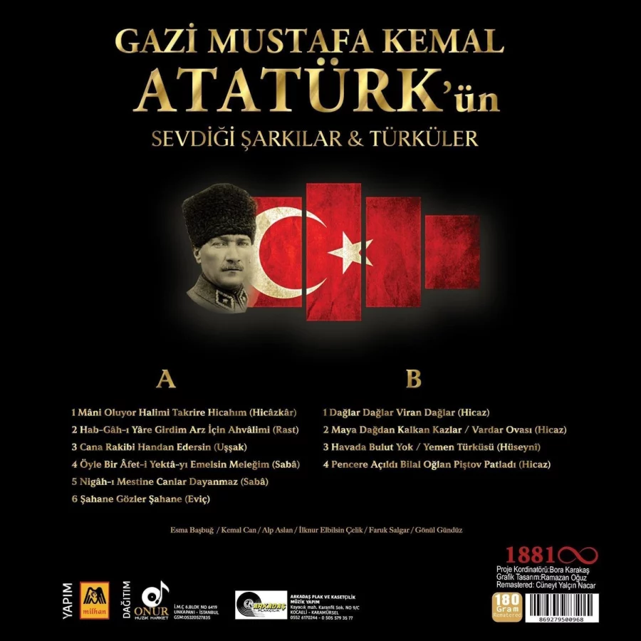 Atatürk'ün Sevdiği Şarkılar & Türküler - Plak - Görsel 2