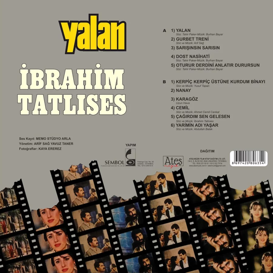 İbrahim Tatlıses Yalan - Plak - Görsel 2