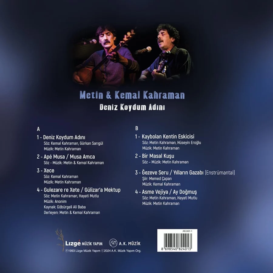 Metin Kemal Kahraman Deniz Koydum Adını - Plak - Görsel 2