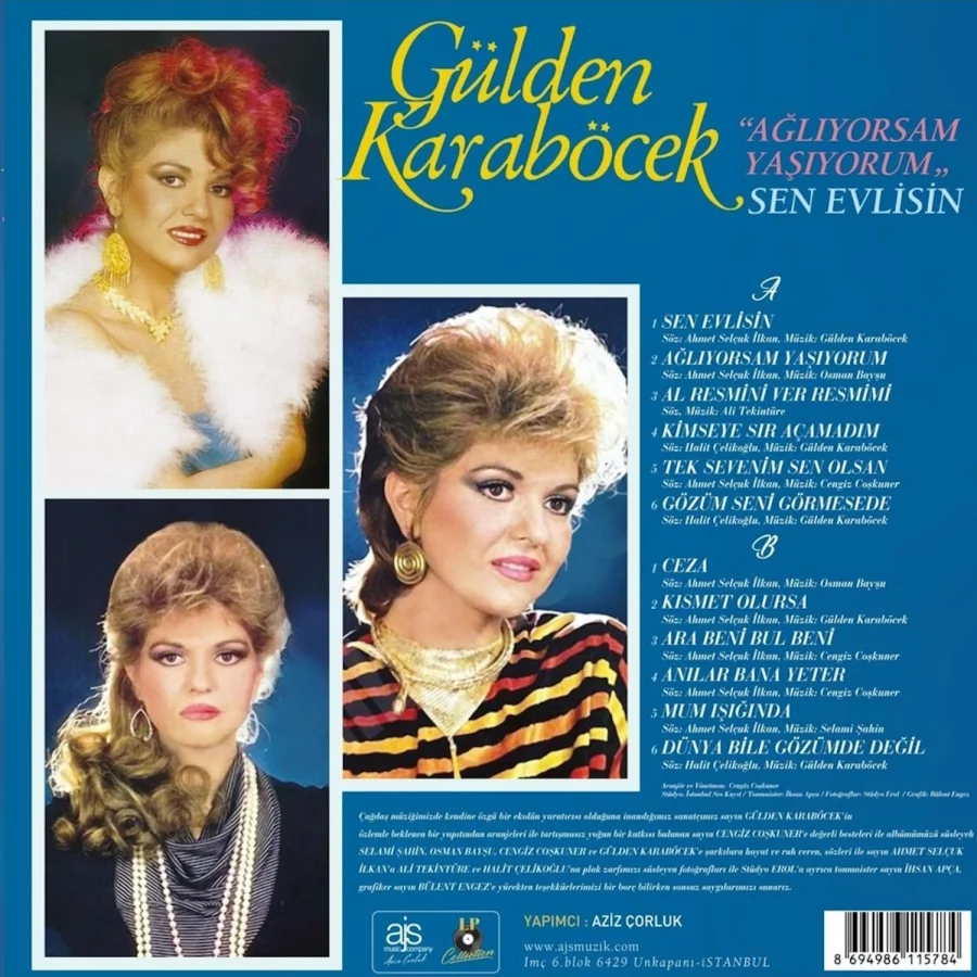 Gülden Karaböcek Ağlıyorsam Yaşıyorum Sen Evlisin - Plak - Görsel 2