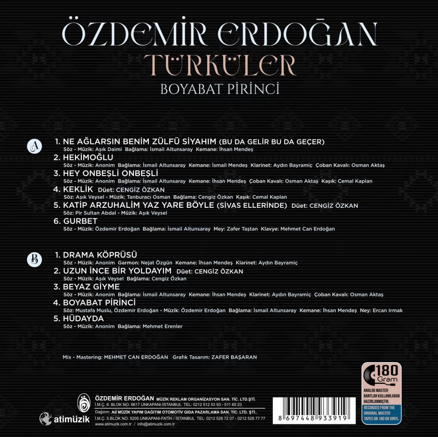 Özdemir Erdoğan Türküler - Plak - Görsel 2