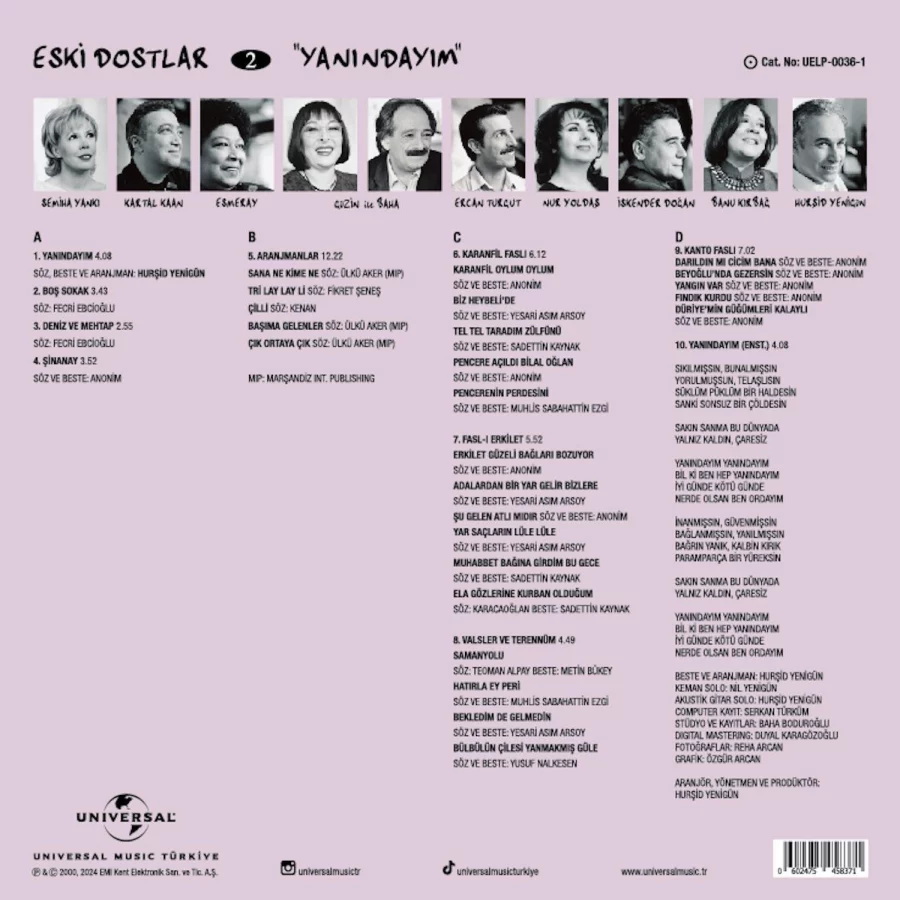 Eski Dostlar Vol.2 Yanındayım - 2 Plak - Görsel 2