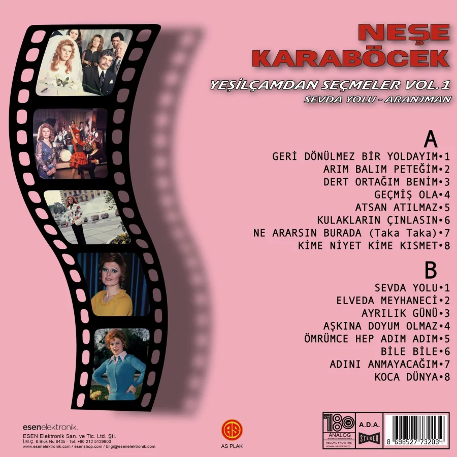 Neşe Karaböcek Yeşilçam'dan Seçmeler Vol.1 / Sevda Yolu - Plak - Görsel 2