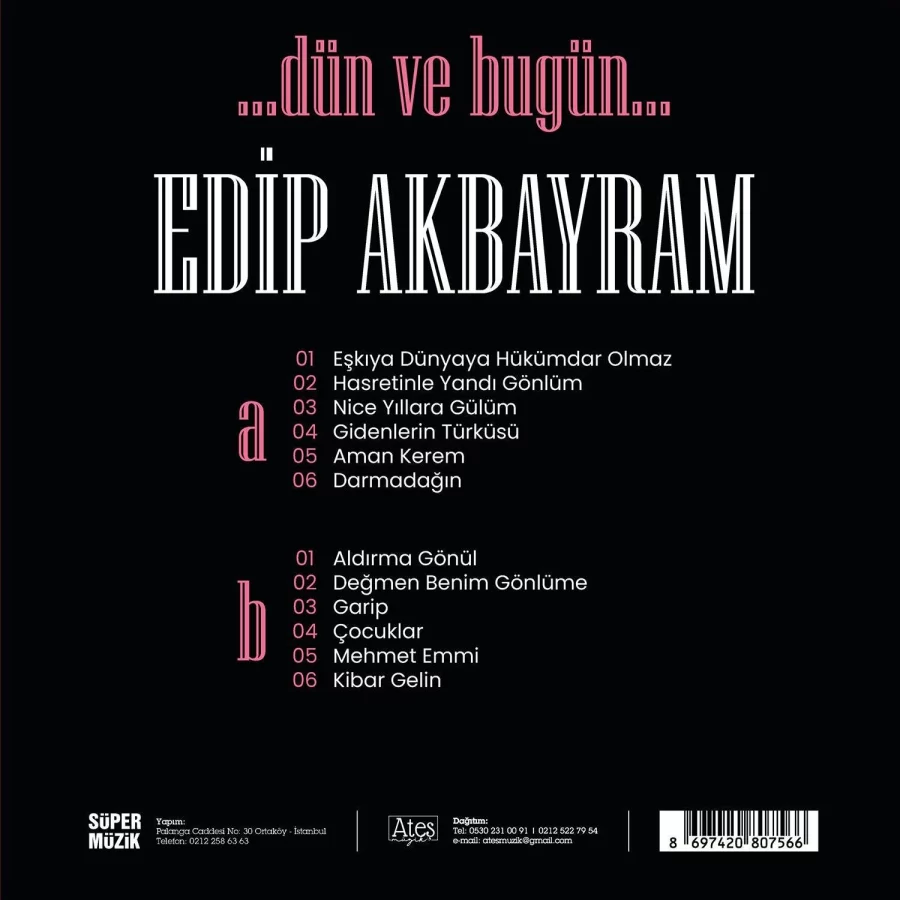 Edip Akbayram Dün ve Bugün - Plak - Görsel 2