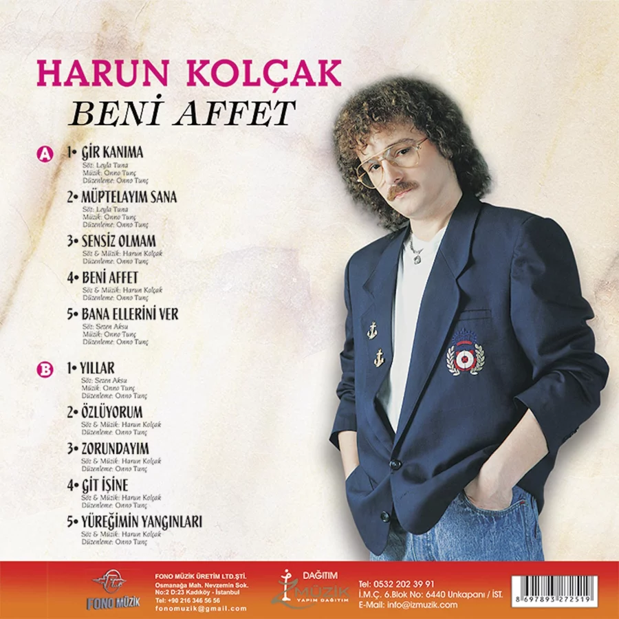 Harun Kolçak Beni Affet - Siyah Plak - Görsel 2