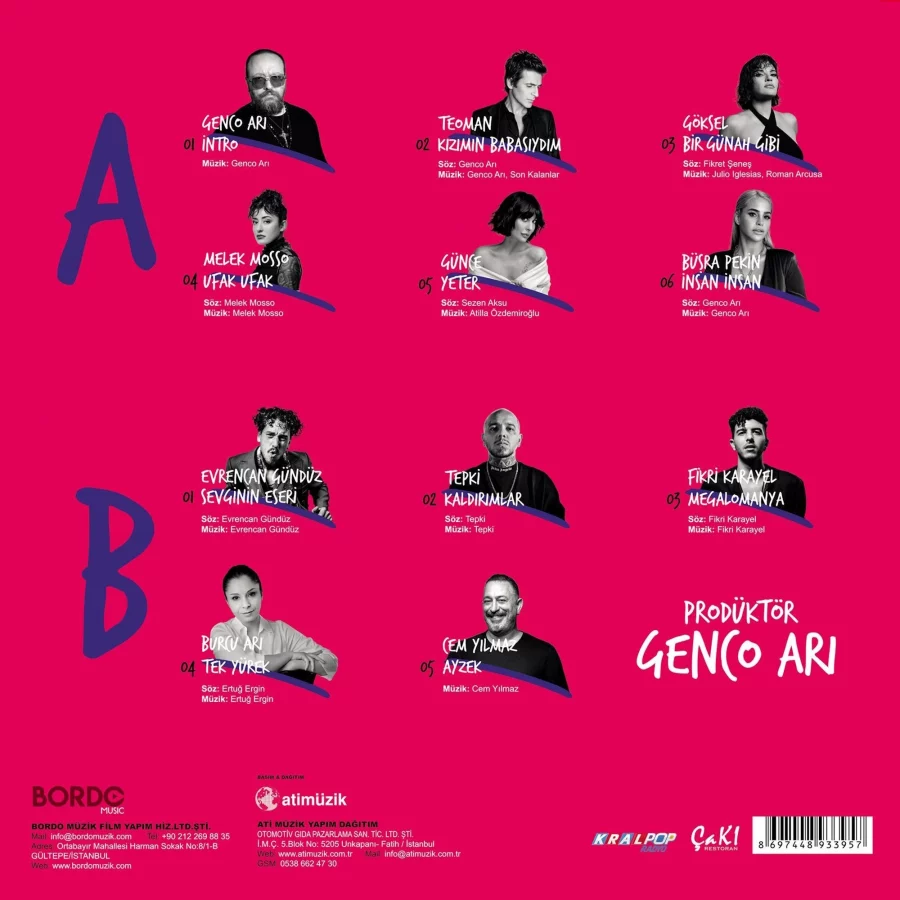 Prodüktör Genco Arı Çeşitli Sanatçılar - Plak - Görsel 2