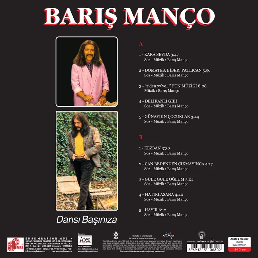 Barış Manço Darısı Başınıza - Plak - Görsel 2
