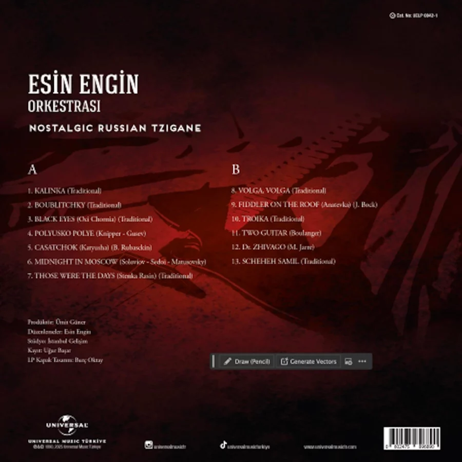 Esin Engin Nostalgic Russian Tzigane - Plak - Görsel 2