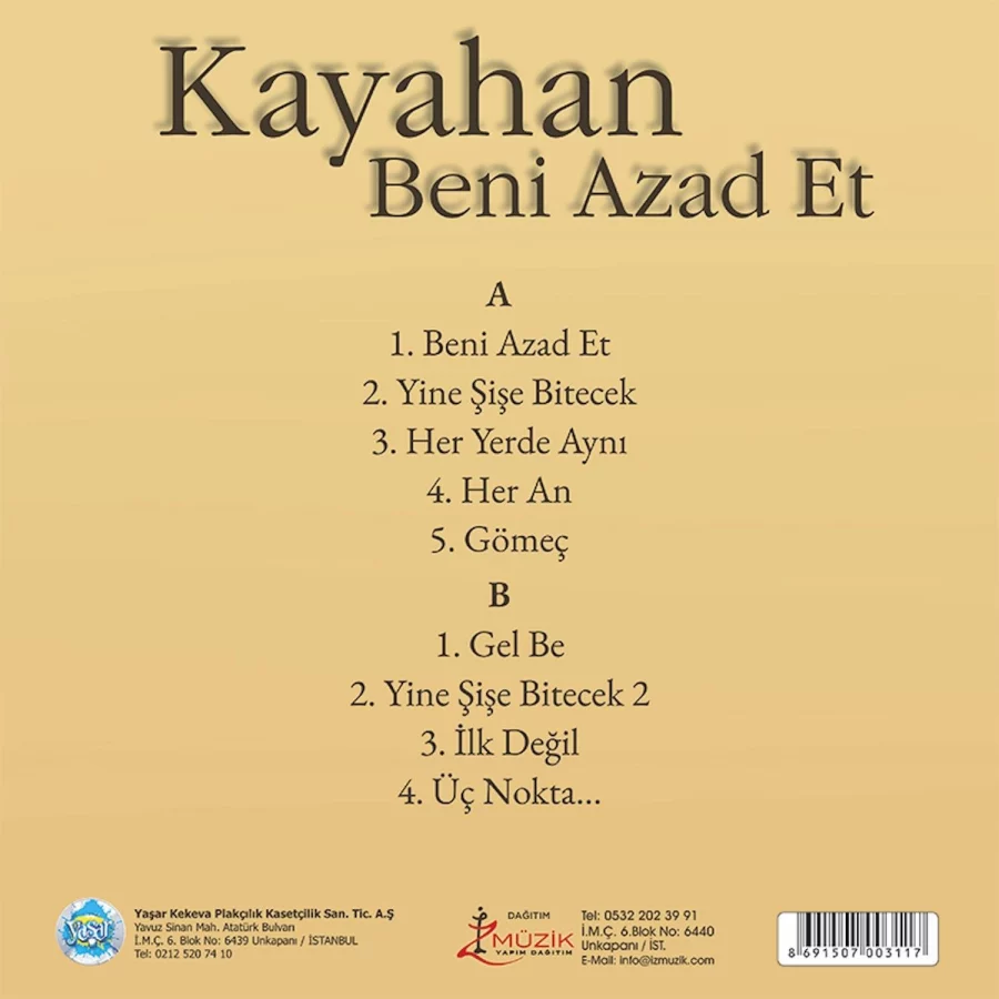 Kayahan Beni Azad Et - Plak - Görsel 2