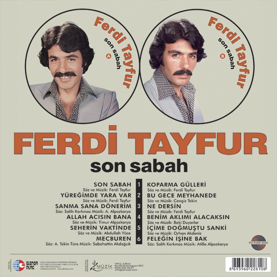 Ferdi Tayfur Son Sabah - Picture Plak - Görsel 2