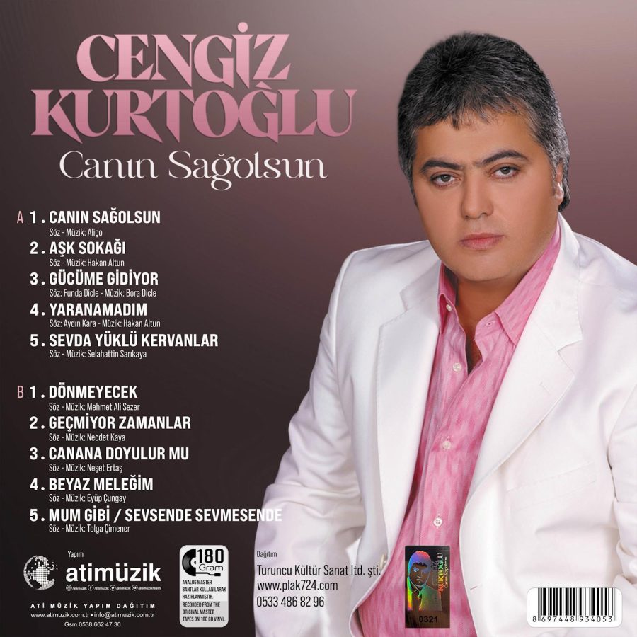 Cengiz Kurtoğlu -Canın Sağolsun (Renkli Limitli Baskı Plak) - Görsel 2
