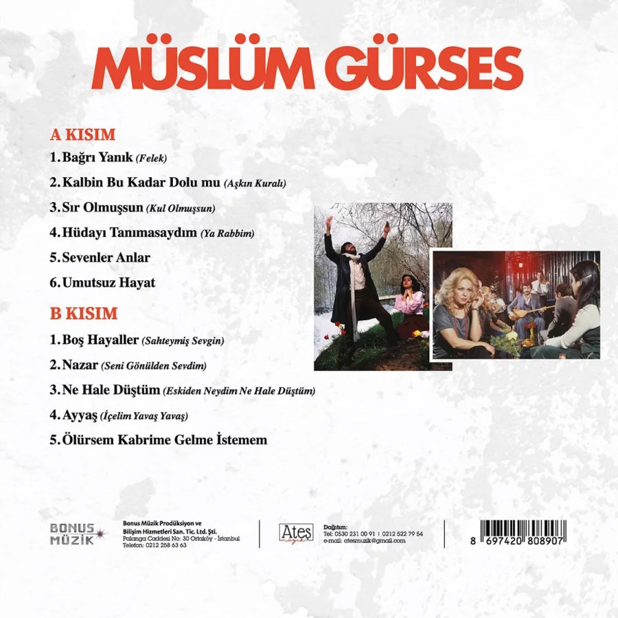 Müslüm Gürses - Bağrı Yanık (Plak) - Görsel 2