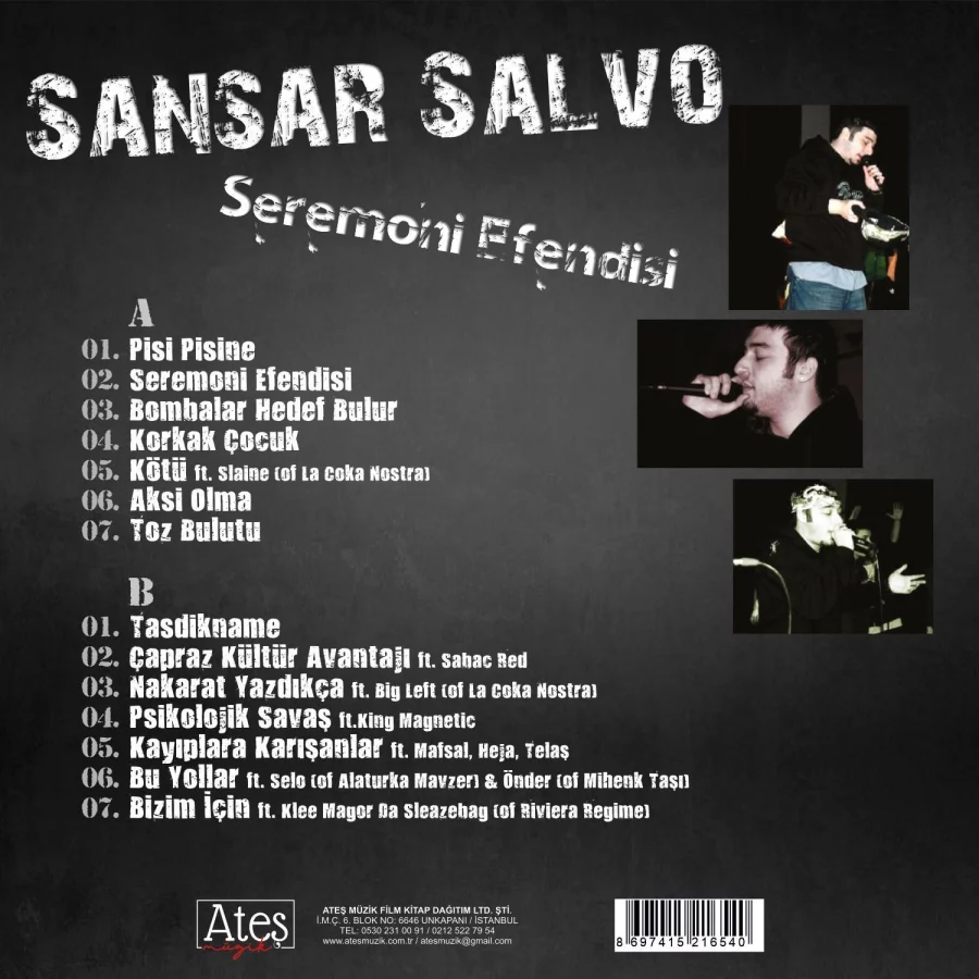 Sansar Salvo - Seremoni Efendisi (Plak) - Görsel 2