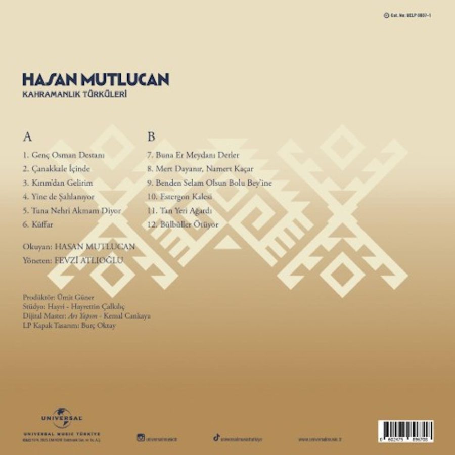 Hasan Mutlucan - Kahramanlık Türküleri (Plak) - Görsel 2