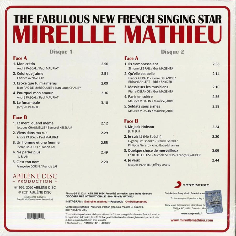 Mireille Mathieu - The Fabulous New French Singing Star (2 Plak) - Görsel 2