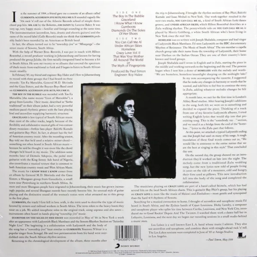Paul Simon - Graceland (Clear Vinyl) (Plak) - Görsel 3