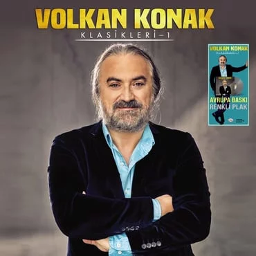 volkan-konak-klasikleri-vol-708132 Volkan Konak - Klasikleri Vol.1 (Renkli Plak) - Görsel 1