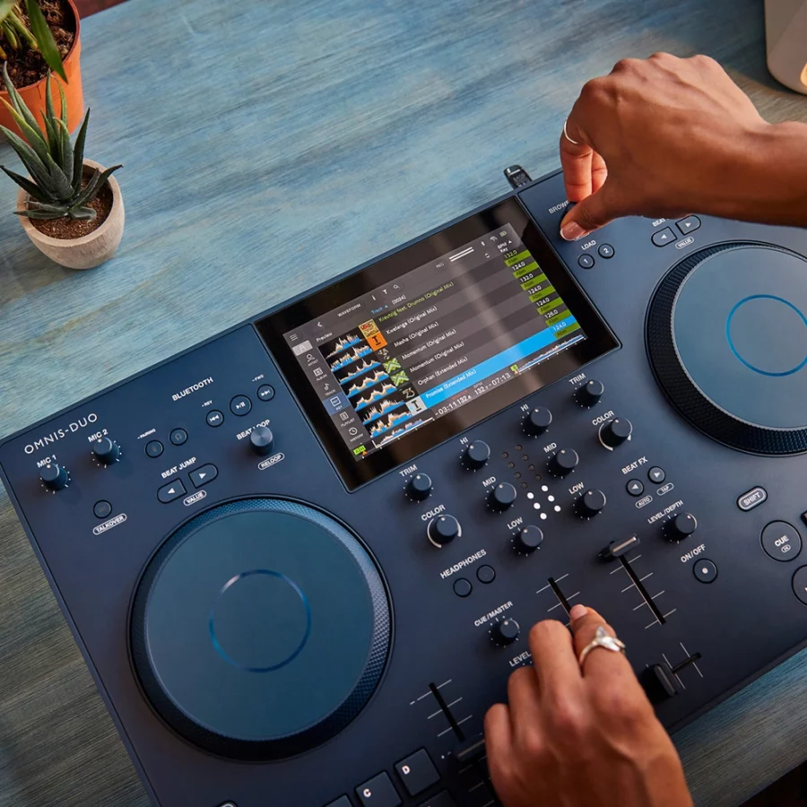 AlphaTheta MNIS-DUO Şarjlı All-in-one DJ Kontrol Ünitesi - Görsel 7