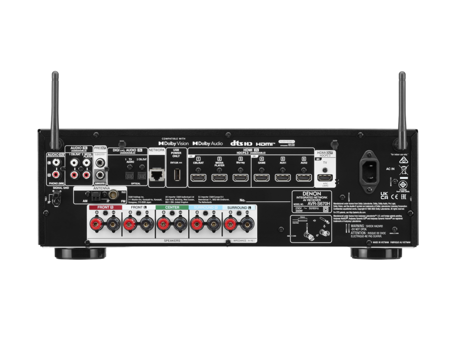 Denon AVR-S670H 5.2 Kanal 8K AV Receiver Amplifier - Görsel 3